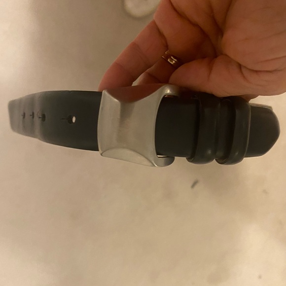 Devicchi Women's vintage leather belt - black- Medium - Made In Italy - Picture 3 of 9